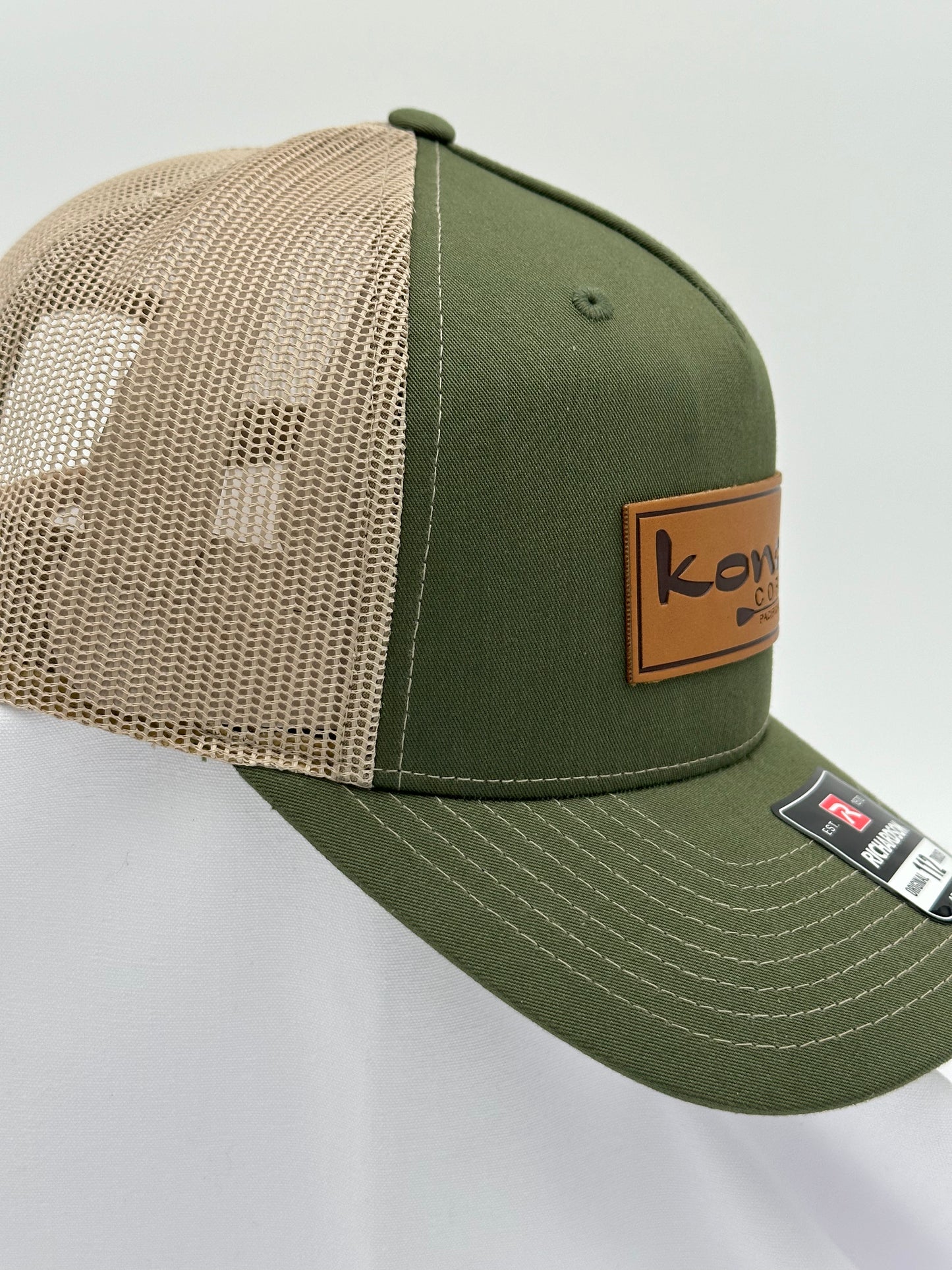 Kono's Logo Hat - Leather Patch, Mesh Back
