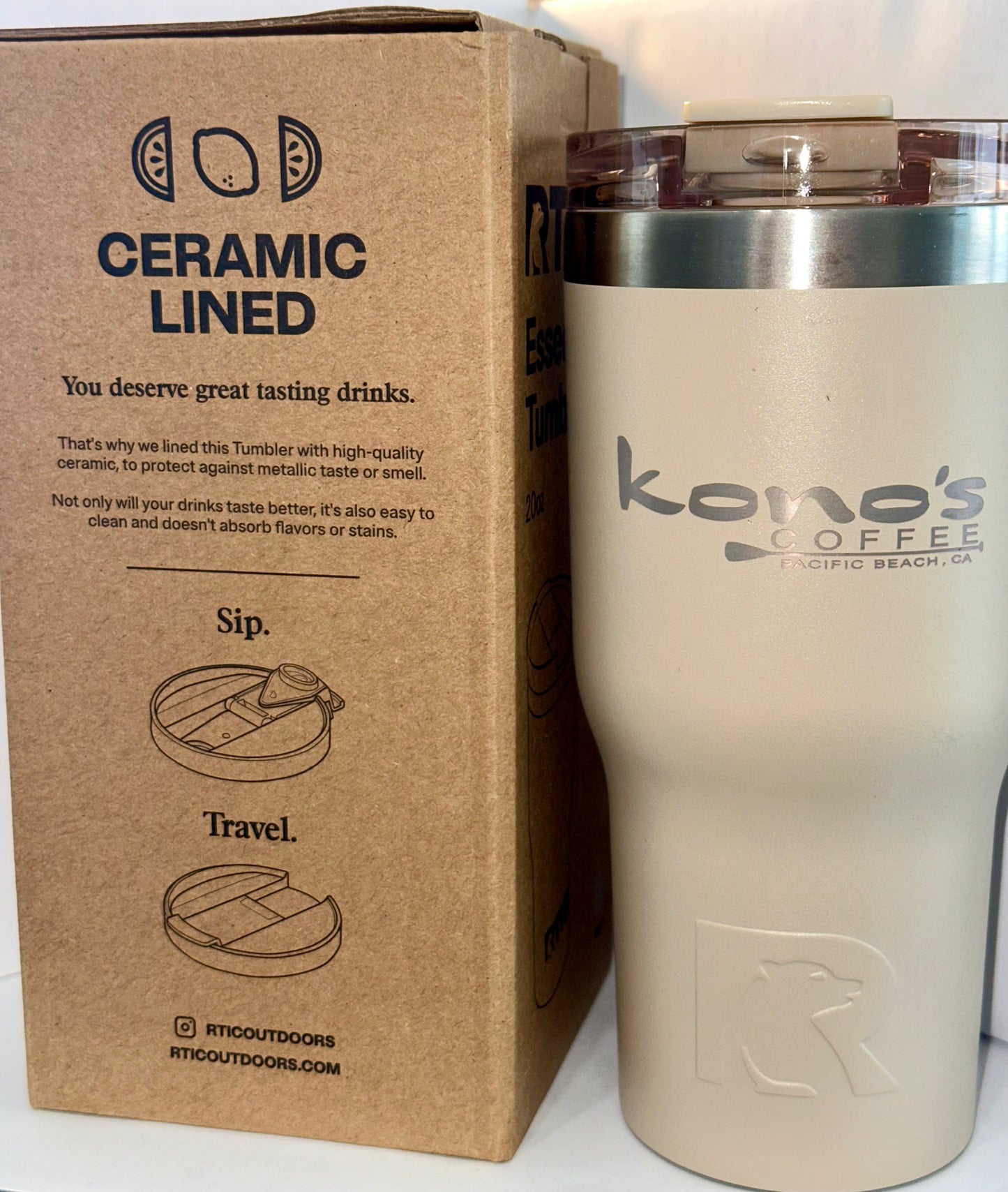 KONO'S 20oz BEACH TUMBLER